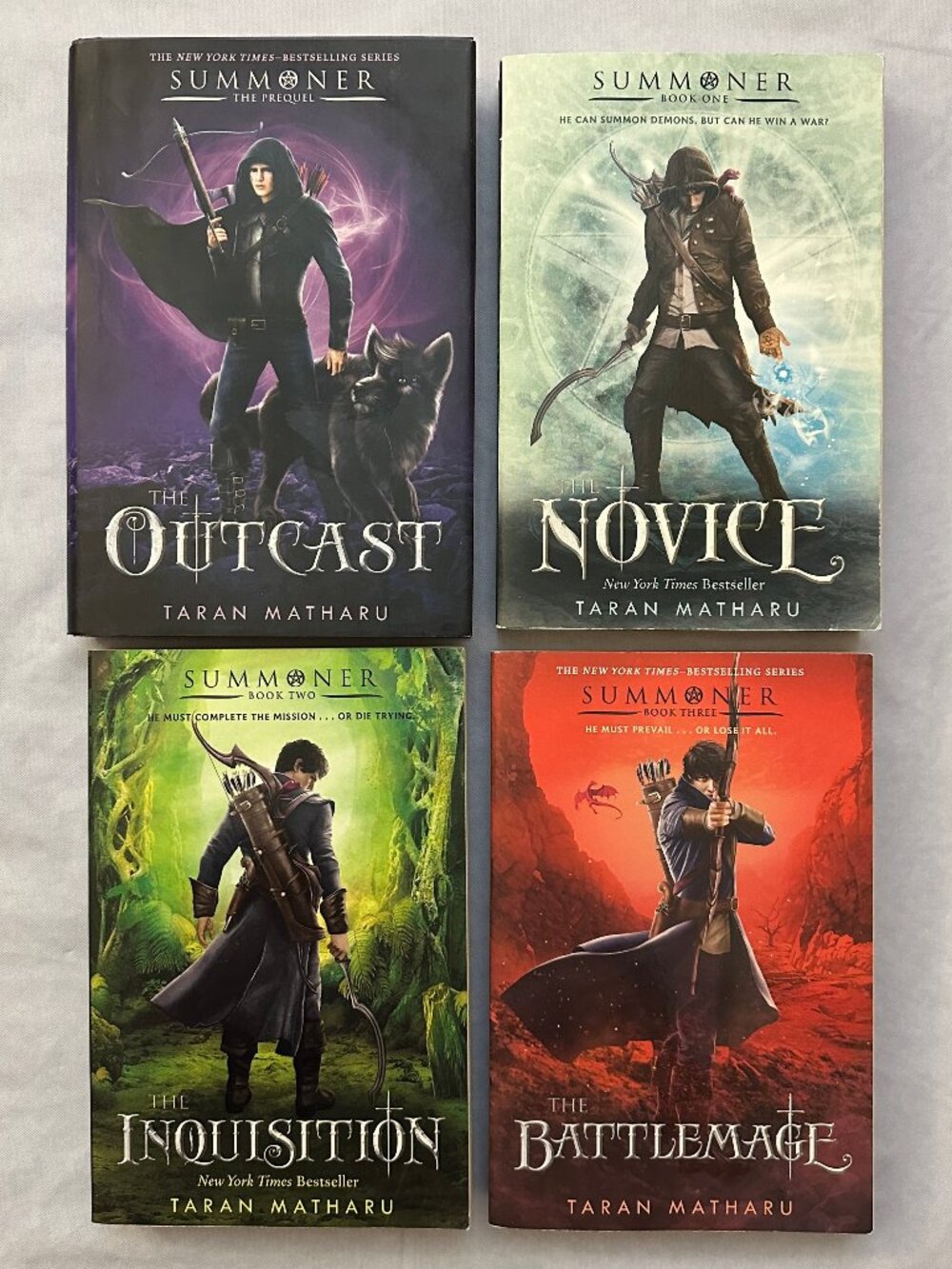 4 pc Summoner Series of Books by Taran Matharu / Complete Main Series